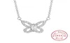 Luxe vlinder 2ct marquise geslepen SONA stenen hanger ketting 925 sterling zilver unieke bruiloft fijne sieraden met 45 cm ketting3276316