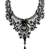 Pendentif Colliers NCEE Halloween Fashion Collier de velours Femme Rétro Sexy Dentelle avec des accessoires de cou de filles gothiques