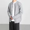 Pulls pour hommes 2023 printemps et automne style jeunesse cardigan pull veste sweat-shirts solides manteaux tricotés à simple boutonnage mâle D20