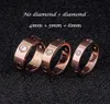 456mm Classic Love Screw Ring Designer Mens Womens Lovers Nail Wedding Rings Highend Quality Gold Silver Accessories With Red B8601822