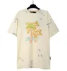 PALMS Angel Mens T Shirts Menswomens 디자이너 티셔츠 티 셔츠 의류 탑 맨 캐주얼 가슴 편지 셔츠 고급 의류 거리 반바지 소매 의류 Tshirts