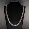 VVS1 D Color Icened Out Diamond Miami Chain Colar para homens 8mm 925 Sterling Silver Cuban Link Moissanite