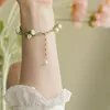 Link-Armbänder Linglan Flower Handgefertigtes Süßwasserperlenarmband mit einem Nischendesign, das sich leicht, luxuriös und exquisit anfühlt