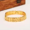 Bracelet classique éternel à large identification, en or jaune massif 14k, dubaï, pour femmes et hommes, tendance, chaîne de montre, bijoux 2680