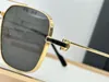 Ny modedesign Square Solglasögon 0388S Classic K Gold Fram mångsidig form Enkel och populär stil avancerad utomhus UV400 -skyddsglasögon