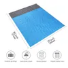 New Outdoor Pads 200x210CM Large Beach Towel Anti Sand-free Beach Mat Anti Sand Beach Blanket Pocket Picnic 4 Anchor Wind Prevent Sand Proof Mat