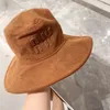 Designer Bucket Hat Corduroy Texturizado Cowboy Big Brimmed Chapéus Homens Mulheres Fishermans Cap Moda Casual Sunhat Alta Qualidade