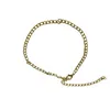 Bracelets de cheville Bracelets de cheville 4 mm Mariner Link Chain Gold Color Anklet 9 10 11 pouces Bracelet de cheville cubain pour femmes hommes imperméable Kirk22 Drop Deli Dhryf