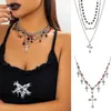 Chains Fashion Collar Necklace Hip Hop Fringe Pendant Clavicle Chain Exquisite Statement Thorn Jewelry Women