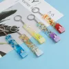 Acrylic Card Puller Keychain Pendant Portable Contactless Grabber Card Keychains Keyring LL