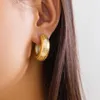 Orecchini schienali punk senza piercing clip di colore oro oro auricolare per donne affermazioni audaci con cartilagine spessa cartilagine auricolari accessori gioielli