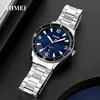 Men's fashion all-in-one watch Textured dial Sport Business style stainless steel strap quartz watch