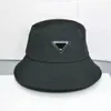 Fashion designer men sun Hat Black white Pink khaki fisher man Bucket Hats summer breathable leather Block sunscreen caps for wome252s