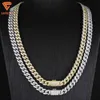 Lifeng Fashion Custom Jewelry Selling Gold Cuban Link Chain 925 Sterling Silver White Yellow Hip Hop Cuban Chain Halsband