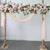 Couronnes de fleurs décoratives personnalisées roses, arrangement floral de mariage, arc de coin artificiel, vigne de fleur, fenêtre de centre commercial, fête 270H