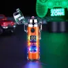 2023 Wyświetlacz LED USB Puls Puls Implower Metal Winterproof Electric Flimeless Four -podwójny cygaro High End Gift dla mężczyzn