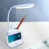 Tafellampen Creatieve 3-in-1-pennenhouder Led-oogbescherming Lezen Bureaulamp Draagbaar USB-opladen Aanraakdimmen Slaapkamer Nachtkastje Nachtverlichting