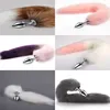 Metal Anal Plug Fox Tail Sex Erotic Accessories Dildo Plush Steel Butt Adult Games Slave Toys for Woman Couples Sexo 231010
