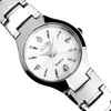 Wristwatches Luxury Exquisite Women'S Watches Single Calendar Stainless Steel Date Quartz Wrist Watch Fashion Design Round Analog Lady