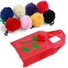Einkaufstaschen ISKYBOB CHINASIMER STYLE ROSE Blumen Handtasche wiederverwendbares Klappbeutel Tasche Eco Storage309s