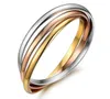 high quality titanium steel love jewelry tricolor ladies bangle bracelet for modern women bracelet gift with velvet bag80792571085691