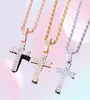 Ice Out Square Zircon Men's Pendant Collier Rock Street Hip Hop Bijoux trois couleurs pour Gift5363401