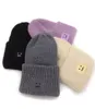 Stickerei quadratische Winterstrickmützen für Damen Unisex Skulliles Beanies Herren Baggy Warm Gorro verdickte warme Mütze 2111227886858