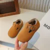 En Designer Bean Herfst Winter Pluche Meisjes Twee Katoenen Schoenen Koreaanse Zachte Zool Prinses Modieuze Kinderen Peuter Baby Laarzen