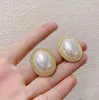 Eleganti conchiglie di perle grandi orecchini a cuore rotondo per donna regalo di matrimonio gioiello