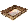 Çerçeveler reçine po çerçeve dekoratif antika asılı vintage resim masası üst küçük ekran masası pirinç