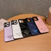 iPhone 15のプロマックスケースデザイナー電話ケーストライアングルPアップルiPhone 14 Pro Max 13 12 Pro iPhone Case Luxury Brand PU Leatherキルティングケースカバー