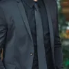 활 넥타이 남성 유니폼 단색 검은 폴리 에스테르 목 타이 줄무늬 격자 무늬 자카드 패턴 비즈니스 웨딩 파티 정장을위한 공식 넥타이