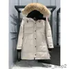 Canda Goose Down Parkas Zavetti Canada Jacket Дизайнерская женская куртка Canadian Goose средней длины Пуховик женская куртка Зимние толстые теплые пальто Ветрозащитный ML1N