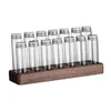 Storage Bottles Coffee Bean Test Tube Airtight Clear For Bar Kitchen Countertop Shop