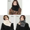 Scarves Knitted Fake Collar Scarf Women Warm Turtleneck Neck Warmer Detachable Winter Windproof Wrap