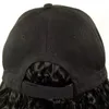 Wig Caps Short Hair Wavy Straight Hair Baseball Cap Wig Synthetic Natural Wig Black Hat Wig Cap Hair Baseball Cap Adjustable 231211