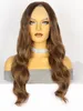 Cosplay Wigs Wig front lace wig female intercolor 4/27 long curly hair big wave synthetic fiber full head cover 231211