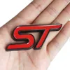 Metaal Rood Blauw ST Sticker Auto-embleem Badge Chrome Sticker voor FORD FIESTA FOCUS MONDEO Auto Styling