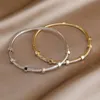 Cuff Classic Stainless Steel Open Bangles bracelets for Women Fashion Brand Jewelry Delicate 231212