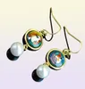 18K goldplated enamel earring for women Woman Before a Mirror Series drop earringsTop quality pearl earrings designer jewelry138568172355