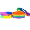 Party Favor 13 Design Lgbt Sile Rainbow Armband Party Favor Colorf Polsband Pride Polsbandjes Levering Nieuwe Drop Delivery Home Garden Dhilr