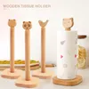 Toiletpapierhouders Schattige Dieren Papieren Handdoekhouder Papierrolhouder Houten Handdoekrol Stand Organizer voor Aanrecht Keuken Woonkamer Home Decor 231212