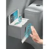 Toiletpapierhouders Aan de muur gemonteerde intelligente inductie automatische papierdispenser Geen ponsen Papierlade Huishoudelijke tissuedoos Houder voor papieren handdoekjes 231212