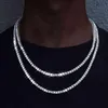 2021 Fashion 1 rad strasshalsband Herr Hip Hop Rap Singer Ice Tennis Chain Shiny Women's Necklace189s