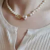 Designerhalsband, Little Love Pearl, Saturn -halsband, fransk armband, ljus lyx, högkvalitativt örhängen och krage kedja