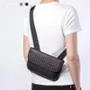 Men's Shoulder Messenger Bag Leather Braided Tiger Head Bag Waist Bag 's Flap Chest283w