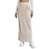 Rokken Vrouwen Effen Gebreide Lange Maxi Rok Stretch Midi Strapless Bodycon Beach Cover Up Zonnejurk Feestjurk Geschenken