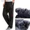 Herenbroeken Er Warme winterbroeken Dikke wol Joggers Fleecebroeken Waterdichte joggingbroek Windjack Cargobroeken Heren 4XL 5XL 6XLL231212