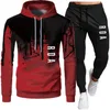 Män träning tryckt designer casual womens mens tracksuits vår höst joggare hooded hoodies sweatpants two piece set sport långärmad tröjor män toppar