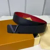 Fashion Designer Leather Belt 3.8cm Classic Letter Smooth Button Casual Everything Men Women Jeans Dress Belt Reversible With Orange Box